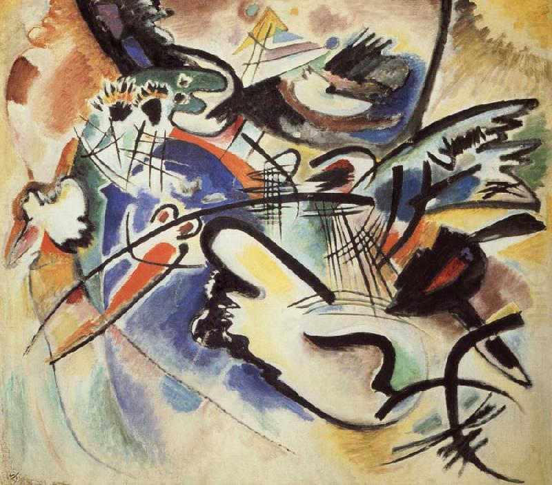 Wassily Kandinsky Kompozicio Voros es fekete china oil painting image